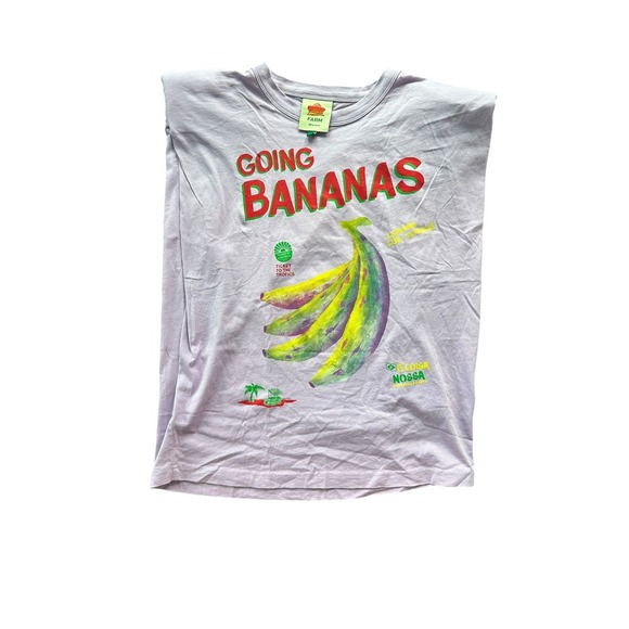 FARM Rio Going Bananas Graphic Print Muscle Tank Top - XS, Tropical - Picture 3 of 11